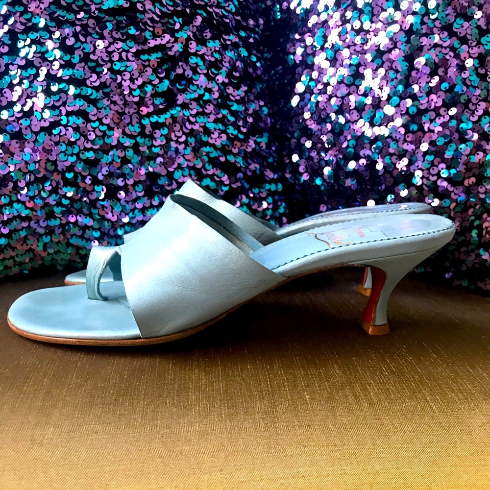 Louboutin kitten heel slide